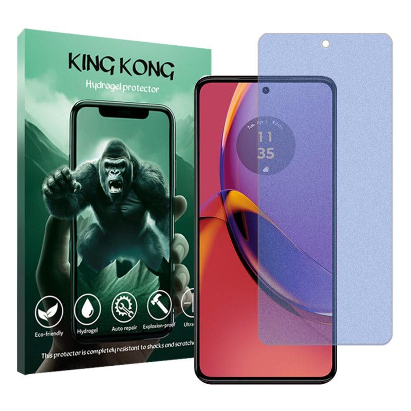 محافظ صفحه نمایش مات ضداشعه آبی کینگ کونگ مدل Tough مناسب برای گوشی موبایل موتورولا Moto G84 محافظ صفحه نمایش مات ضداشعه آبی کینگ کونگ مدل Tough مناسب برای گوشی موبایل موتورولا Moto G84