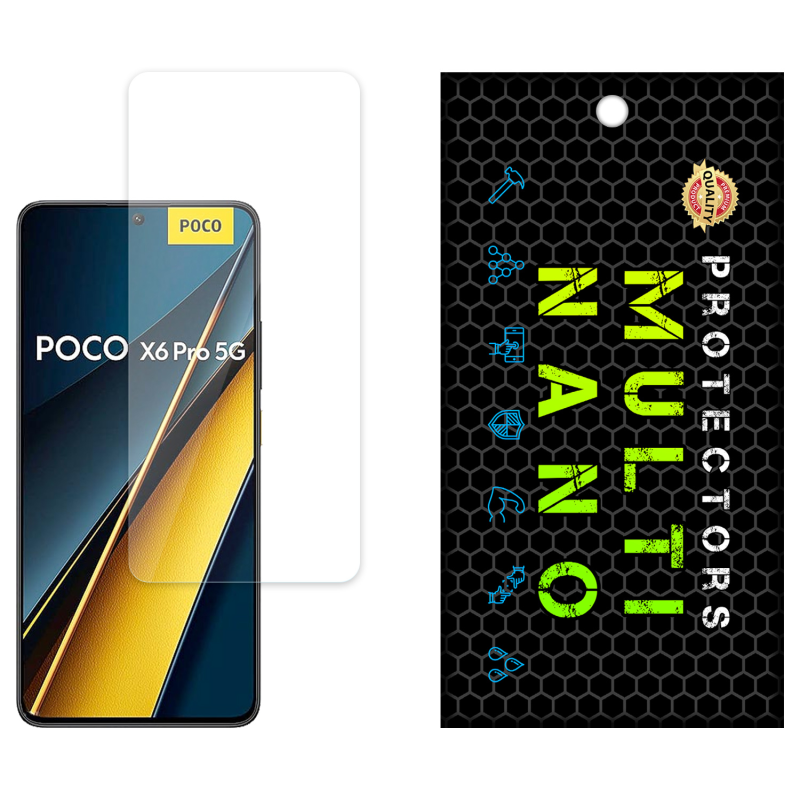 محافظ صفحه نمایش گوشی پوکو Poco X6 Pro مولتی نانو مدل X-S1N محافظ صفحه نمایش گوشی پوکو Poco X6 Pro مولتی نانو مدل X-S1N