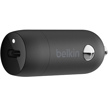 شارژر فندکی بلکین مدل CCA003bt04 توان 20 وات + کابل تبدیل USB-C به لایتنینگ