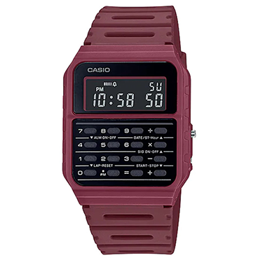 ساعت کاسیو دیجیتال مدل CA-53WF-4BDF-زرشکی