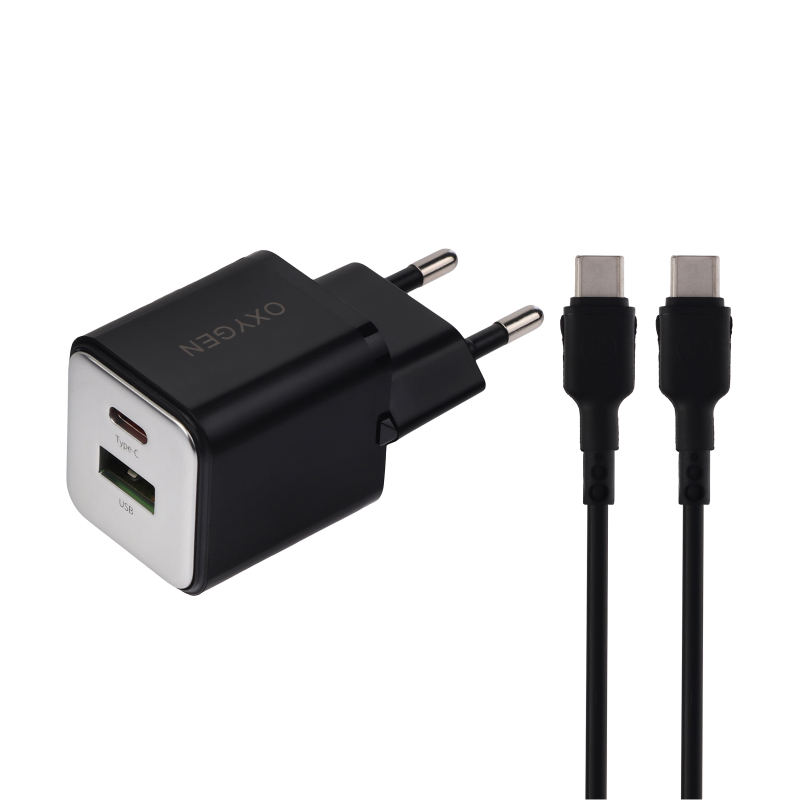 شارژر دیواری 30 وات اکسیژن مدل CH-9 به همراه کابل USB-C