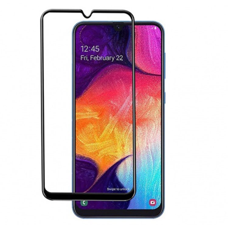 محافظ صفحه نمایش (فول گلس) شیشه ای تمام چسب مناسب برای گوشی سامسونگ Galaxy A50 / A30S / A50S 