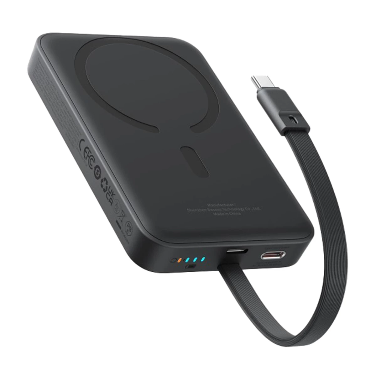 پاوربانک باسئوس مدل Magnetic Mini Wireless P1002210B113ظرفیت 10000 میلی آمپر ساعت توان 30 وات-سفید پاوربانک باسئوس مدل Magnetic Mini Wireless P1002210B113ظرفیت 10000 میلی آمپر ساعت توان 30 وات-سفید