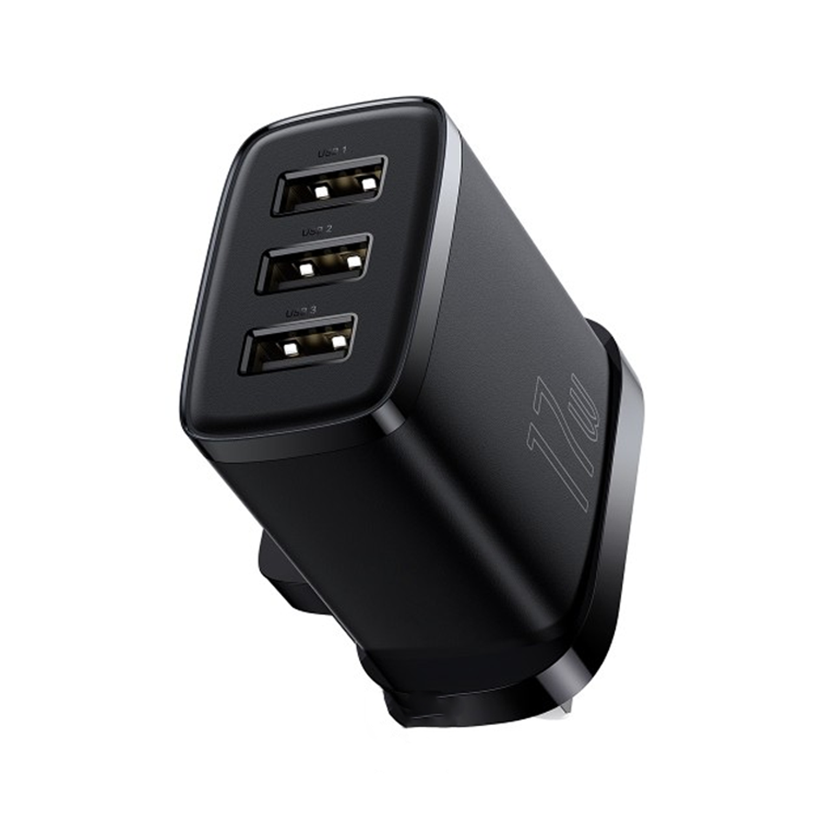 شارژر دیواری باسئوس مدل Compact charger UK CCXJ020301 توان 17 وات-مشکی شارژر دیواری باسئوس مدل Compact charger UK CCXJ020301 توان 17 وات-مشکی