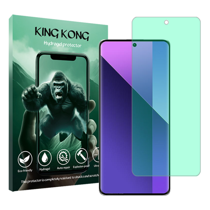 محافظ صفحه نمایش گرین لایت کینگ کونگ مدل Tough مناسب برای گوشی موبایل شیائومی Redmi Note 13 Pro Plus محافظ صفحه نمایش گرین لایت کینگ کونگ مدل Tough مناسب برای گوشی موبایل شیائومی Redmi Note 13 Pro Plus