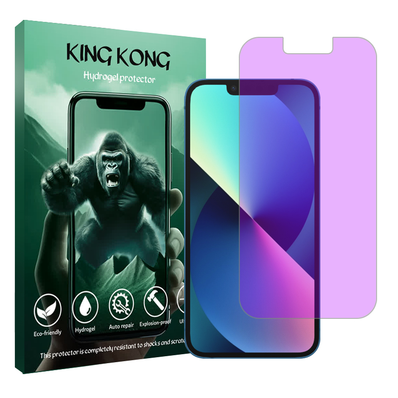 محافظ صفحه نمایش ضداشعه بنفش کینگ کونگ مدل Tough مناسب برای گوشی موبایل اپل iPhone 13 محافظ صفحه نمایش ضداشعه بنفش کینگ کونگ مدل Tough مناسب برای گوشی موبایل اپل iPhone 13