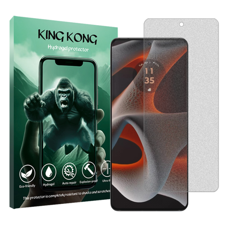 محافظ صفحه نمایش مات کینگ کونگ مدل Tough مناسب برای گوشی موبایل موتورولا Edge 50 Pro محافظ صفحه نمایش مات کینگ کونگ مدل Tough مناسب برای گوشی موبایل موتورولا Edge 50 Pro