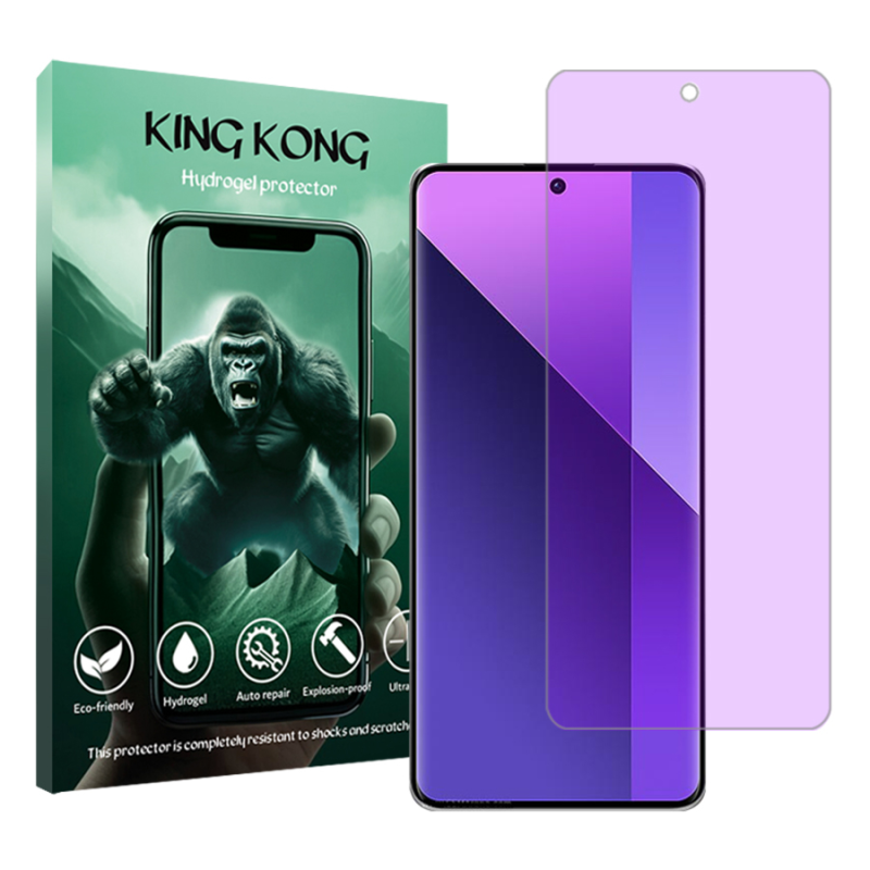 محافظ صفحه نمایش ضداشعه بنفش کینگ کونگ مدل Tough مناسب برای گوشی موبایل شیائومی Redmi Note 13 Pro Plus محافظ صفحه نمایش ضداشعه بنفش کینگ کونگ مدل Tough مناسب برای گوشی موبایل شیائومی Redmi Note 13 Pro Plus