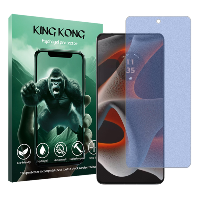 محافظ صفحه نمایش مات ضداشعه آبی کینگ کونگ مدل Tough مناسب برای گوشی موبایل موتورولا Edge 50 Pro محافظ صفحه نمایش مات ضداشعه آبی کینگ کونگ مدل Tough مناسب برای گوشی موبایل موتورولا Edge 50 Pro