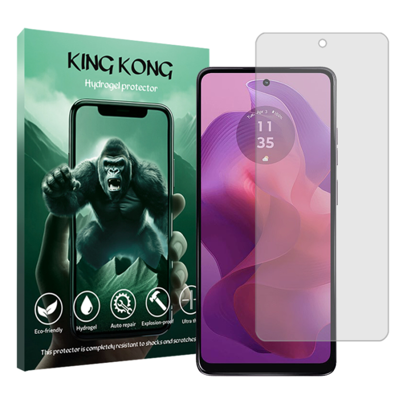 محافظ صفحه نمایش شفاف کینگ کونگ مدل Tough مناسب برای گوشی موبایل موتورولا Moto G24 محافظ صفحه نمایش شفاف کینگ کونگ مدل Tough مناسب برای گوشی موبایل موتورولا Moto G24
