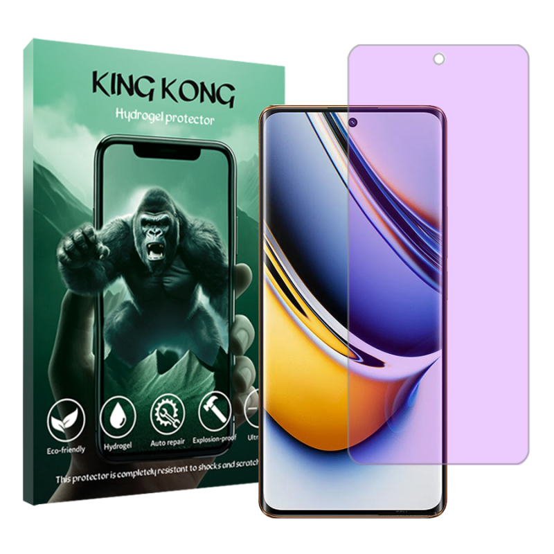 محافظ صفحه نمایش ضداشعه بنفش کینگ کونگ مدل Tough مناسب برای گوشی موبایل ریلمی 11 Pro Plus محافظ صفحه نمایش ضداشعه بنفش کینگ کونگ مدل Tough مناسب برای گوشی موبایل ریلمی 11 Pro Plus