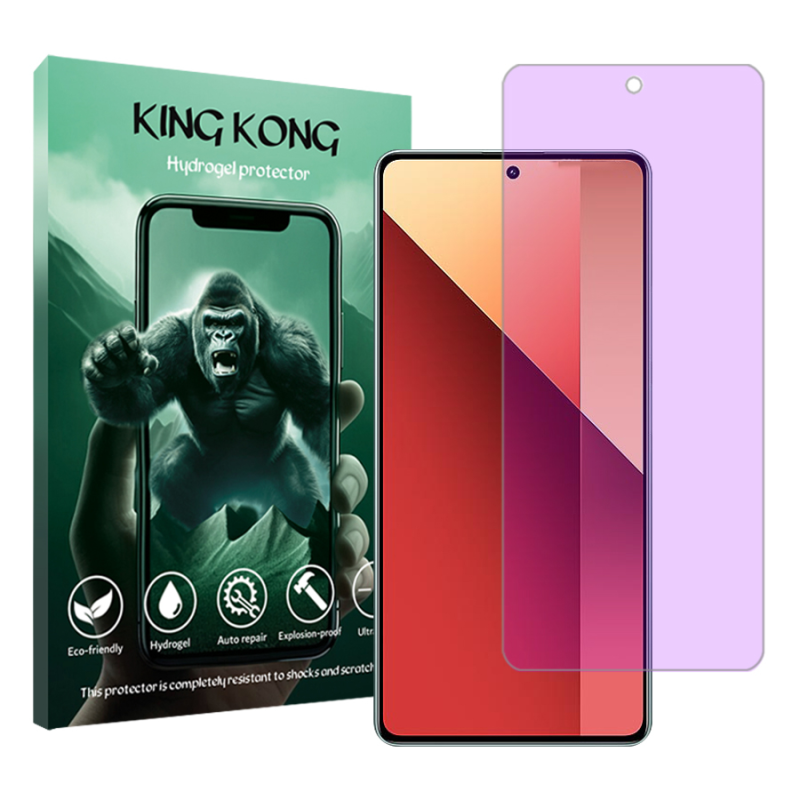 محافظ صفحه نمایش ضداشعه بنفش کینگ کونگ مدل Tough مناسب برای گوشی موبایل شیائومی Redmi Note 13 Pro 4G محافظ صفحه نمایش ضداشعه بنفش کینگ کونگ مدل Tough مناسب برای گوشی موبایل شیائومی Redmi Note 13 Pro 4G