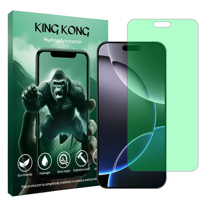 محافظ صفحه نمایش گرین لایت کینگ کونگ مدل Tough مناسب برای گوشی موبایل اپل iPhone 16 Pro Max محافظ صفحه نمایش گرین لایت کینگ کونگ مدل Tough مناسب برای گوشی موبایل اپل iPhone 16 Pro Max