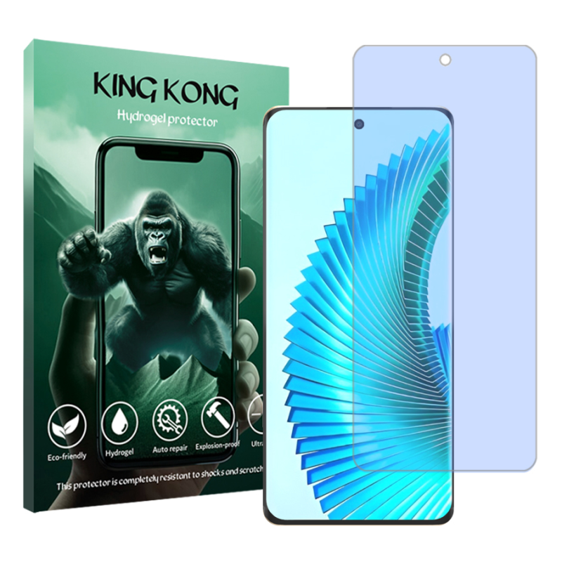 محافظ صفحه نمایش ضداشعه آبی کینگ کونگ مدل Tough مناسب برای گوشی موبایل آنر X9b محافظ صفحه نمایش ضداشعه آبی کینگ کونگ مدل Tough مناسب برای گوشی موبایل آنر X9b