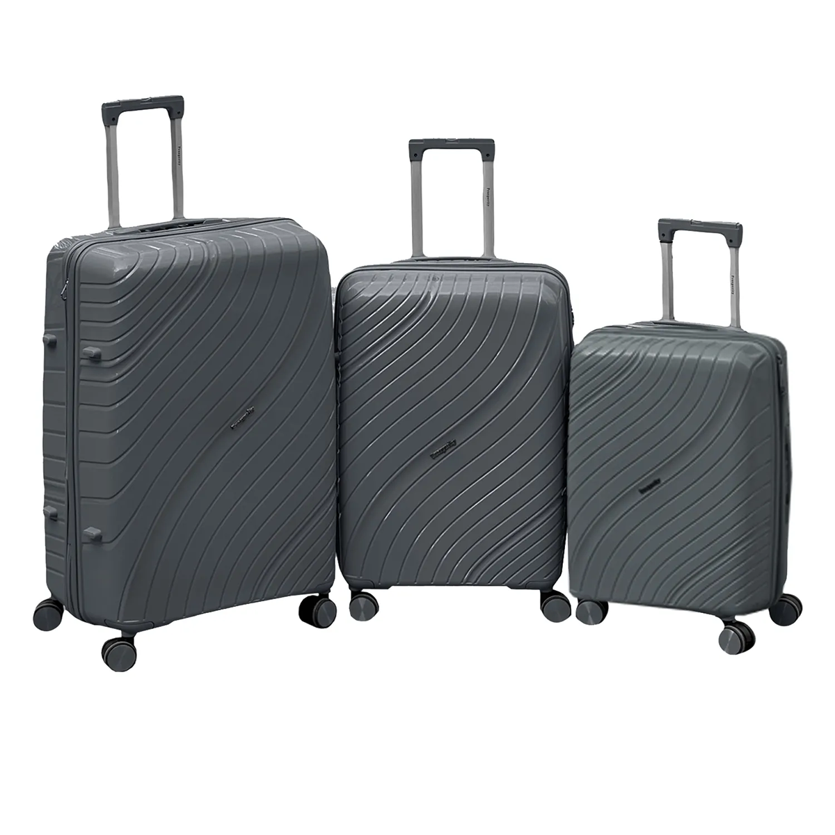 چمدان مسافرتی مندوزا مدل MDZ836 مجموعه سه عددی به همراه چمدان آرایشی-طوسی چمدان مسافرتی مندوزا مدل MDZ836 مجموعه سه عددی به همراه چمدان آرایشی-طوسی