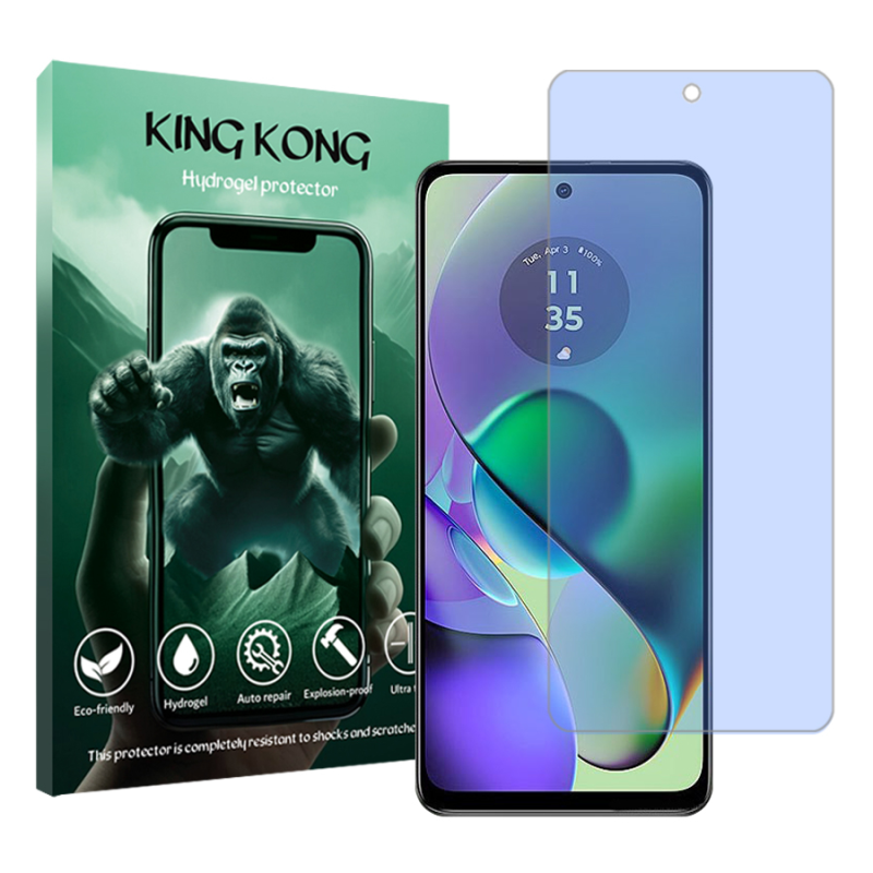 محافظ صفحه نمایش آنتی بلو کینگ کونگ مدل Tough مناسب برای گوشی موبایل موتورولا Moto G54 محافظ صفحه نمایش آنتی بلو کینگ کونگ مدل Tough مناسب برای گوشی موبایل موتورولا Moto G54