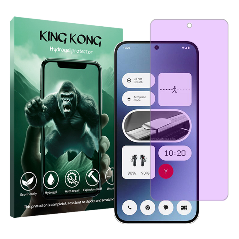 محافظ صفحه نمایش آنتی پرپل کینگ کونگ مدل Tough مناسب برای گوشی موبایل ناتینگ Phone 2a محافظ صفحه نمایش آنتی پرپل کینگ کونگ مدل Tough مناسب برای گوشی موبایل ناتینگ Phone 2a