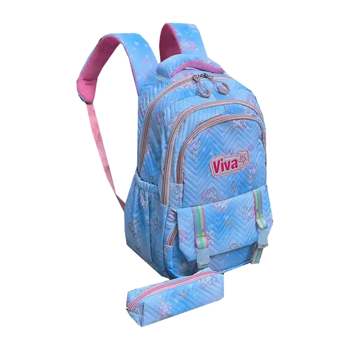 کوله پشتی ویوا مدل VIVA3943 همراه با جامدادی-آبی کوله پشتی ویوا مدل VIVA3943 همراه با جامدادی-آبی