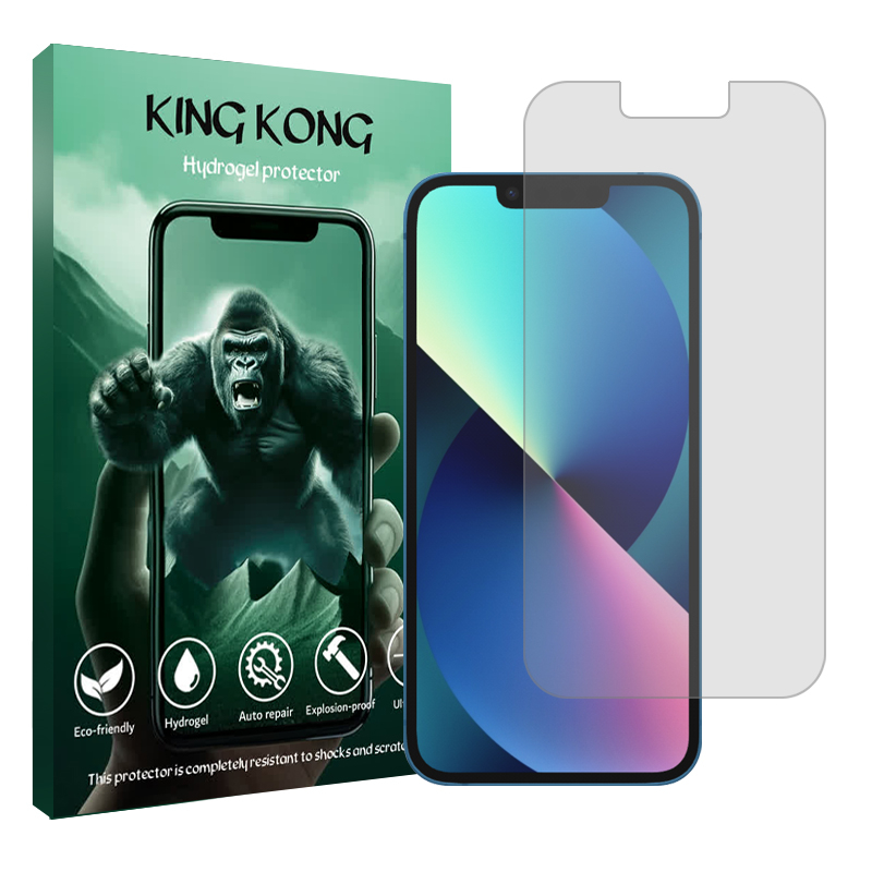محافظ صفحه نمایش شفاف کینگ کونگ مدل Tough مناسب برای گوشی موبایل اپل iPhone 13 محافظ صفحه نمایش شفاف کینگ کونگ مدل Tough مناسب برای گوشی موبایل اپل iPhone 13
