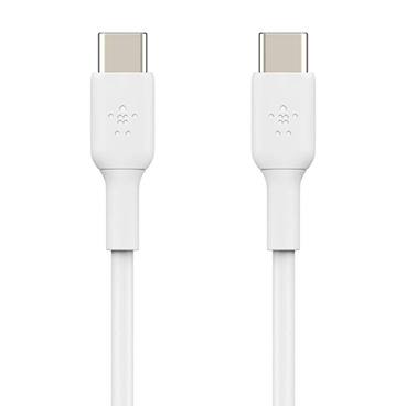 کابل دو سر USB-C بلکین مدل CAB003bt1M طول 1 متر-سفید کابل دو سر USB-C بلکین مدل CAB003bt1M طول 1 متر-سفید