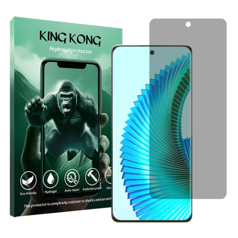 محافظ صفحه نمایش حریم شخصی کینگ کونگ مدل Tough مناسب برای گوشی موبایل آنر X9b محافظ صفحه نمایش حریم شخصی کینگ کونگ مدل Tough مناسب برای گوشی موبایل آنر X9b