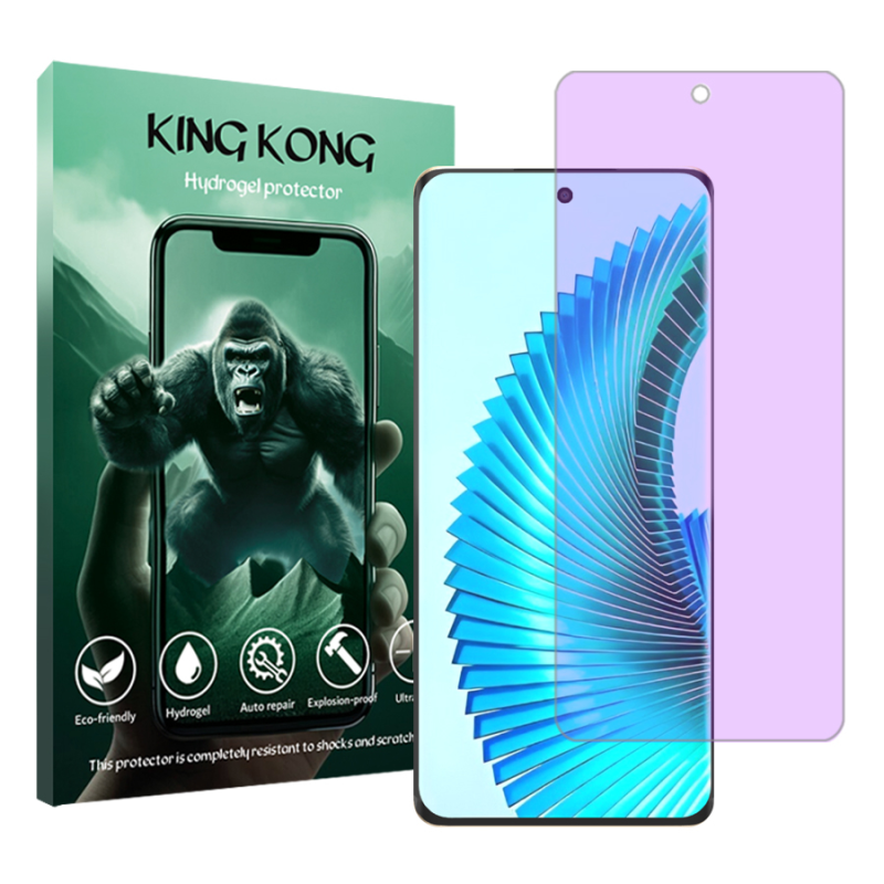محافظ صفحه نمایش ضداشعه بنفش کینگ کونگ مدل Tough مناسب برای گوشی موبایل آنر X9b
