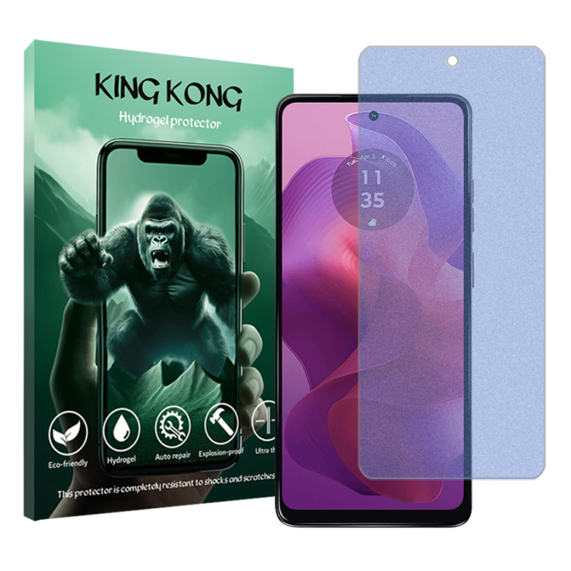 محافظ صفحه نمایش مات ضداشعه آبی کینگ کونگ مدل Tough مناسب برای گوشی موبایل موتورولا Moto G24 محافظ صفحه نمایش مات ضداشعه آبی کینگ کونگ مدل Tough مناسب برای گوشی موبایل موتورولا Moto G24