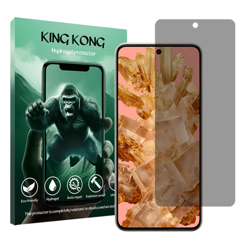 محافظ صفحه نمایش حریم شخصی کینگ کونگ مدل Tough مناسب برای گوشی موبایل گوگل Pixel 8 محافظ صفحه نمایش حریم شخصی کینگ کونگ مدل Tough مناسب برای گوشی موبایل گوگل Pixel 8