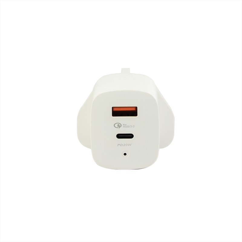 شارژر دیواری جی بی کیو مدل HC-P5 توان 45 وات به همراه کابل لایتنینگ شارژر دیواری جی بی کیو مدل HC-P5 توان 45 وات به همراه کابل لایتنینگ