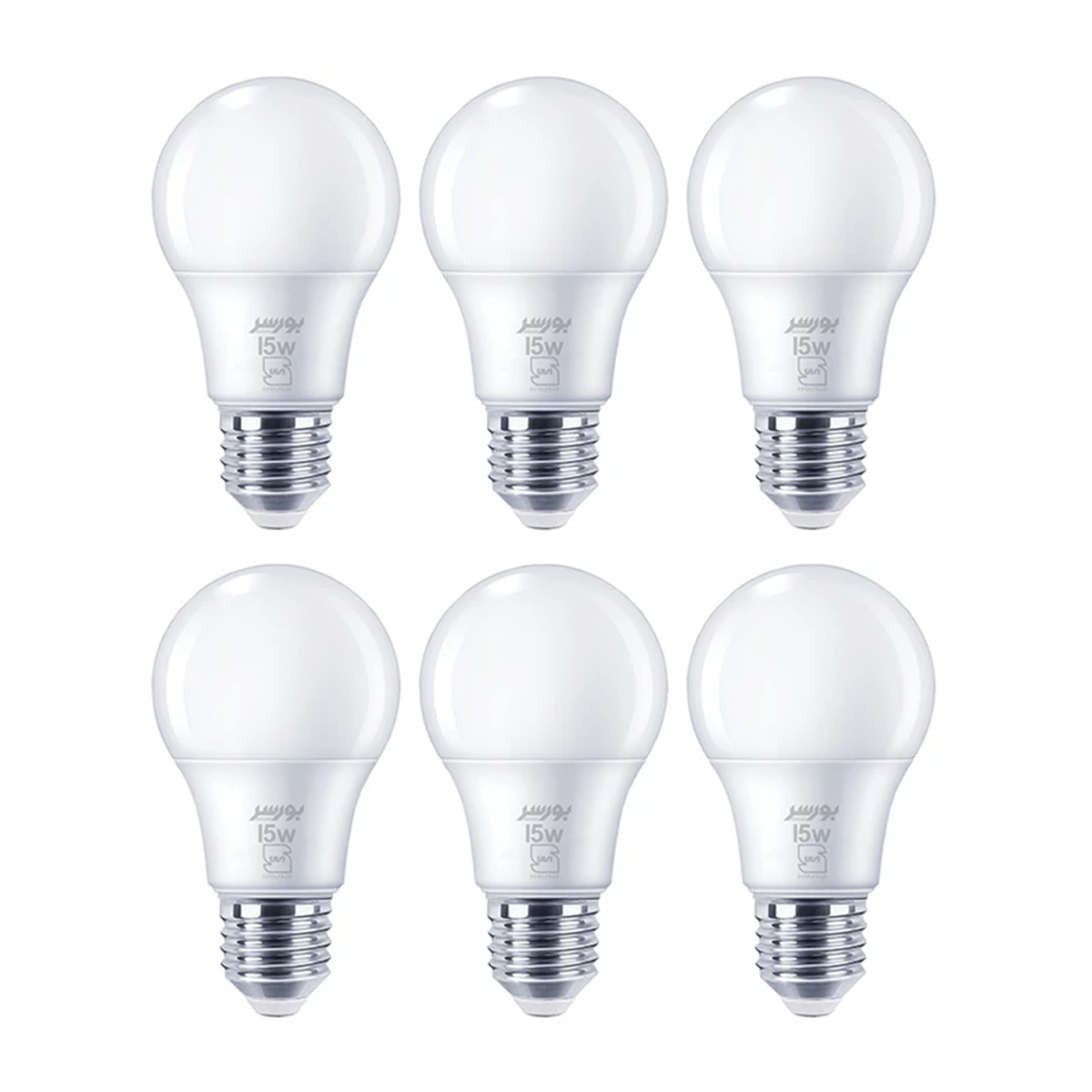 لامپ LED حبابی 15 وات بورسر مدل A70 پایه E27 پک 6 عدد لامپ LED حبابی 15 وات بورسر مدل A70 پایه E27 پک 6 عدد