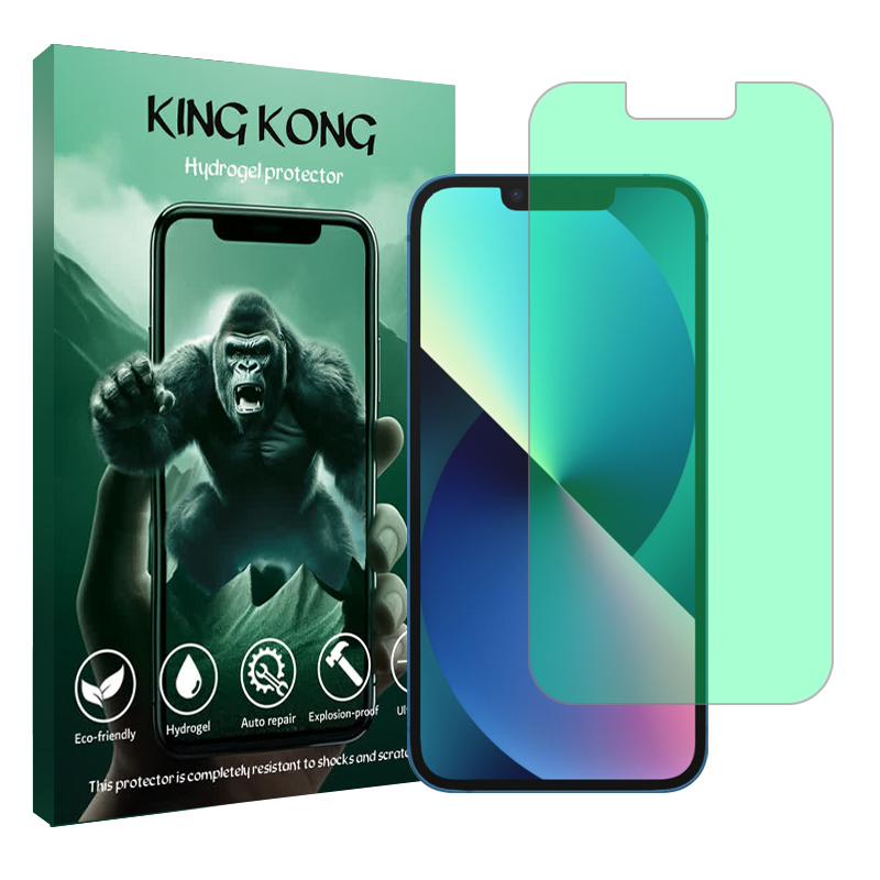 محافظ صفحه نمایش گرین لایت کینگ کونگ مدل Tough مناسب برای گوشی موبایل اپل iPhone 13 محافظ صفحه نمایش گرین لایت کینگ کونگ مدل Tough مناسب برای گوشی موبایل اپل iPhone 13