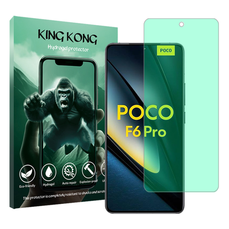 محافظ صفحه نمایش گرین لایت کینگ کونگ مدل Tough مناسب برای گوشی موبایل شیائومی Poco F6 Pro محافظ صفحه نمایش گرین لایت کینگ کونگ مدل Tough مناسب برای گوشی موبایل شیائومی Poco F6 Pro