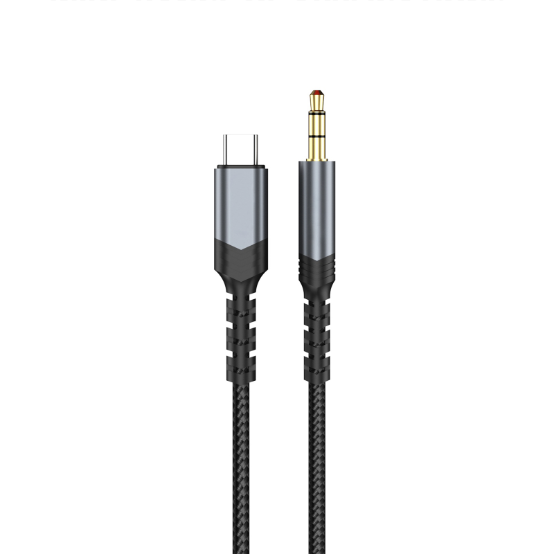 کابل تبدیل USB-C به AUX هوتو مدل AU15 طول 1 متر کابل تبدیل USB-C به AUX هوتو مدل AU15 طول 1 متر