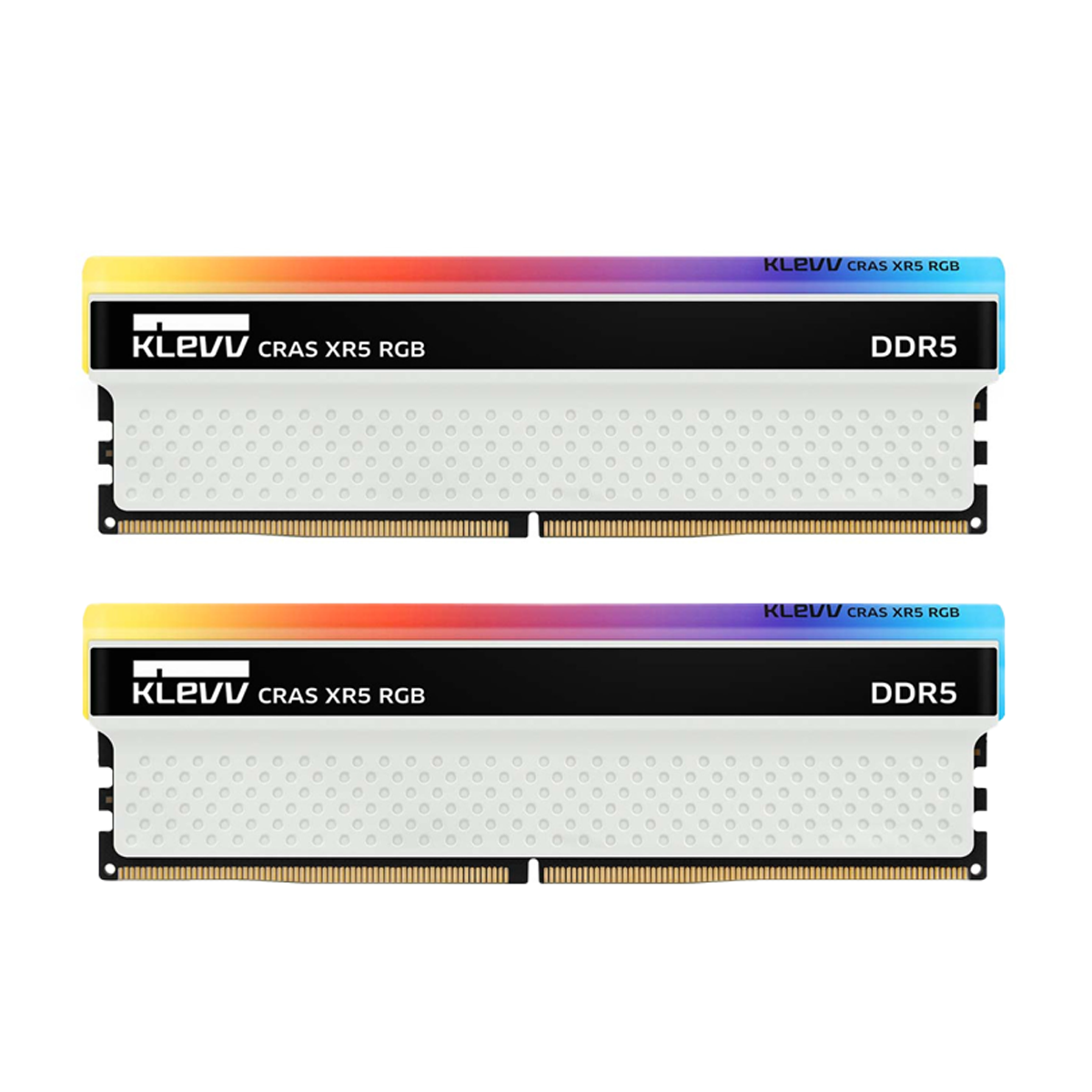 رم دسکتاپ DDR5 دو کاناله 6000 مگاهرتز CL40 کلو مدل Cras XR5 RGB White ظرفیت 32 گیگابایت رم دسکتاپ DDR5 دو کاناله 6000 مگاهرتز CL40 کلو مدل Cras XR5 RGB White ظرفیت 32 گیگابایت