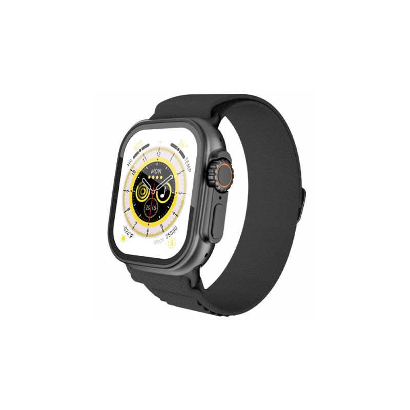 ساعت هوشمند آمایا مدل X9+ Ultra2 با قابلیت مکالمه، کنترل موسیقی (Music Player)، صفحه نمایش لمسی، کنترل سطح اکسیژن خون بند پارچهای ساعت هوشمند آمایا مدل X9+ Ultra2 با قابلیت مکالمه، کنترل موسیقی (Music Player)، صفحه نمایش لمسی، کنترل سطح اکسیژن خون بند پارچهای