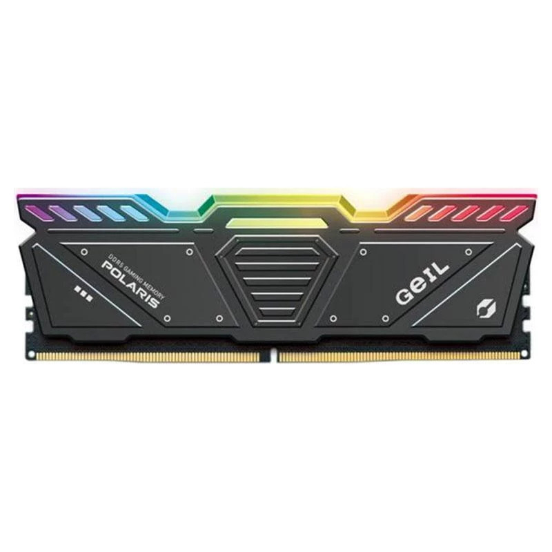 رم کامپیوتر DDR5 تک کاناله 5200 مگاهرتز CL42 گیل مدل POLARIS RGB ظرفیت 16 گیگابایت رم کامپیوتر DDR5 تک کاناله 5200 مگاهرتز CL42 گیل مدل POLARIS RGB ظرفیت 16 گیگابایت