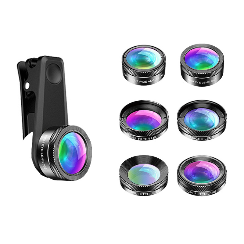 لنز دوربین گوشی گرین لاین مدل Lens Kit 6 in 1 لنز دوربین گوشی گرین لاین مدل Lens Kit 6 in 1