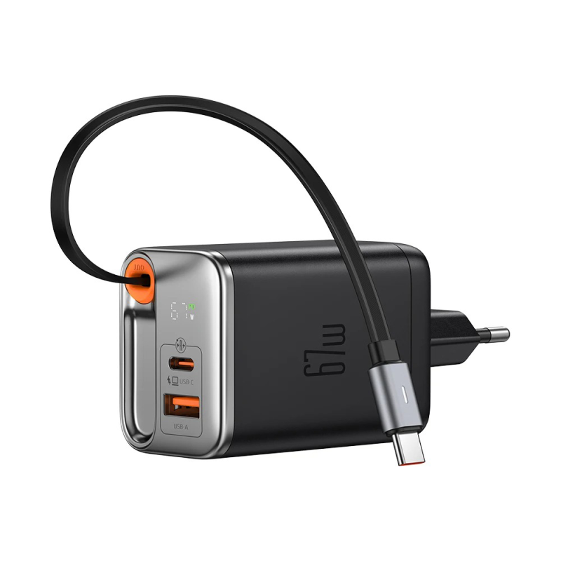 شارژر دیواری 67 وات مک دودو مدل CH-4100 به همراه کابل متصل به بدنه USB-C شارژر دیواری 67 وات مک دودو مدل CH-4100 به همراه کابل متصل به بدنه USB-C