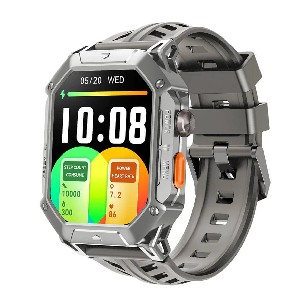 ساعت هوشمند هایلو مدل IRON N1-خاکستری ساعت هوشمند هایلو مدل IRON N1-خاکستری