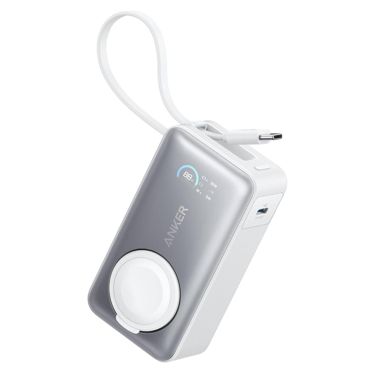 پاوربانک انکر مدل A1657 ظرفیت 10000 میلی آمپر ساعت-سفید پاوربانک انکر مدل A1657 ظرفیت 10000 میلی آمپر ساعت-سفید