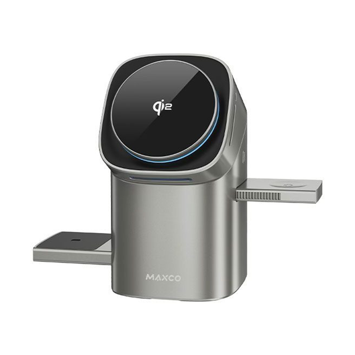 شارژر وایرلس سه کاره مکس کو مدل MW15 Qi2 3-in-1 Magnetic Wireless Charger