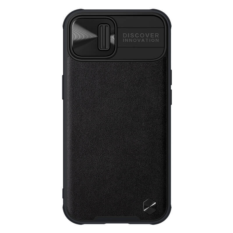 کاور گوشی اپل iPhone 13 نیلکین مدل CamShield Leather-مشکی