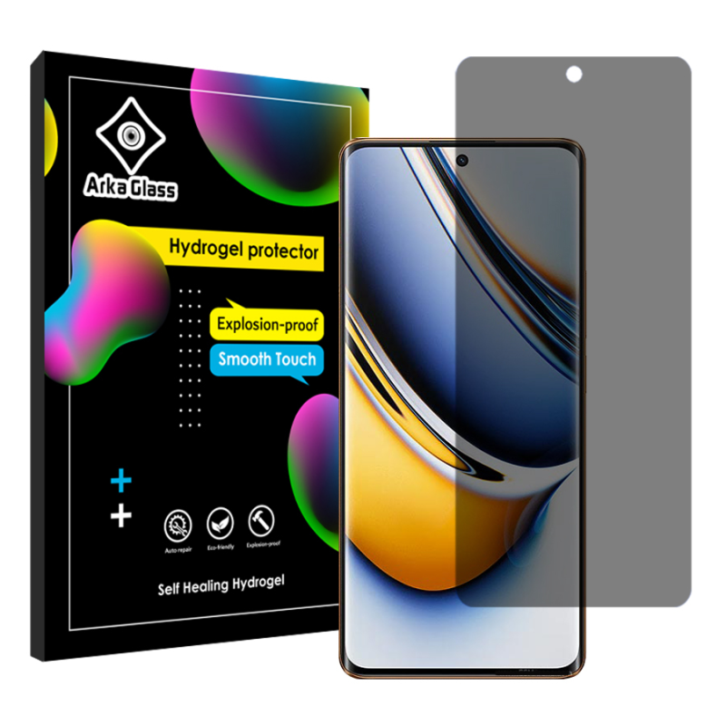 محافظ صفحه نمایش حریم شخصی آرکا گلس مدل Tough مناسب برای گوشی موبایل ریلمی 11 Pro Plus