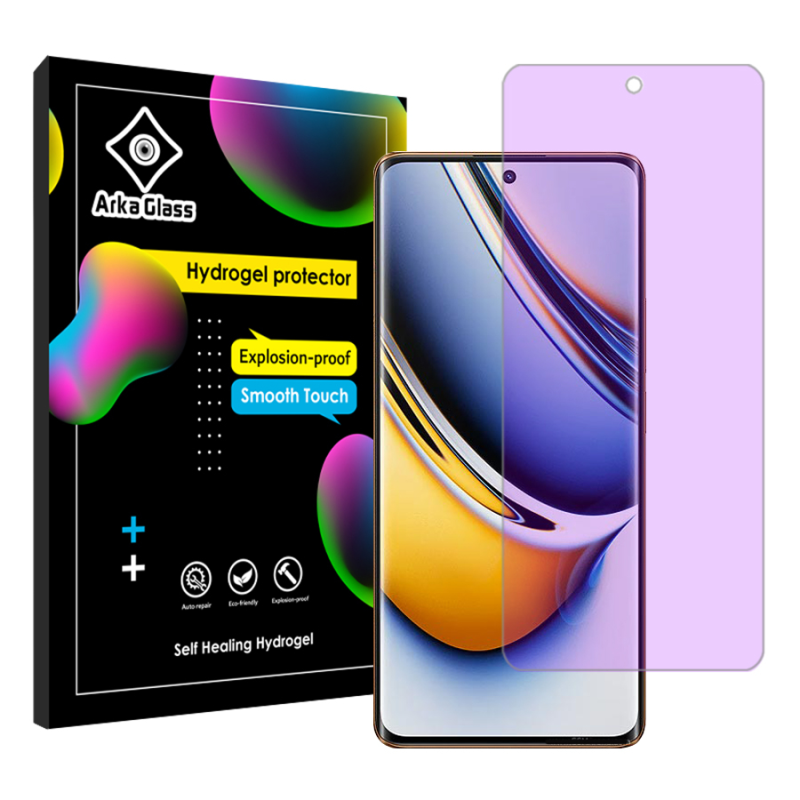 محافظ صفحه نمایش آنتی پرپل آرکا گلس مدل Tough مناسب برای گوشی موبایل ریلمی 11 Pro Plus