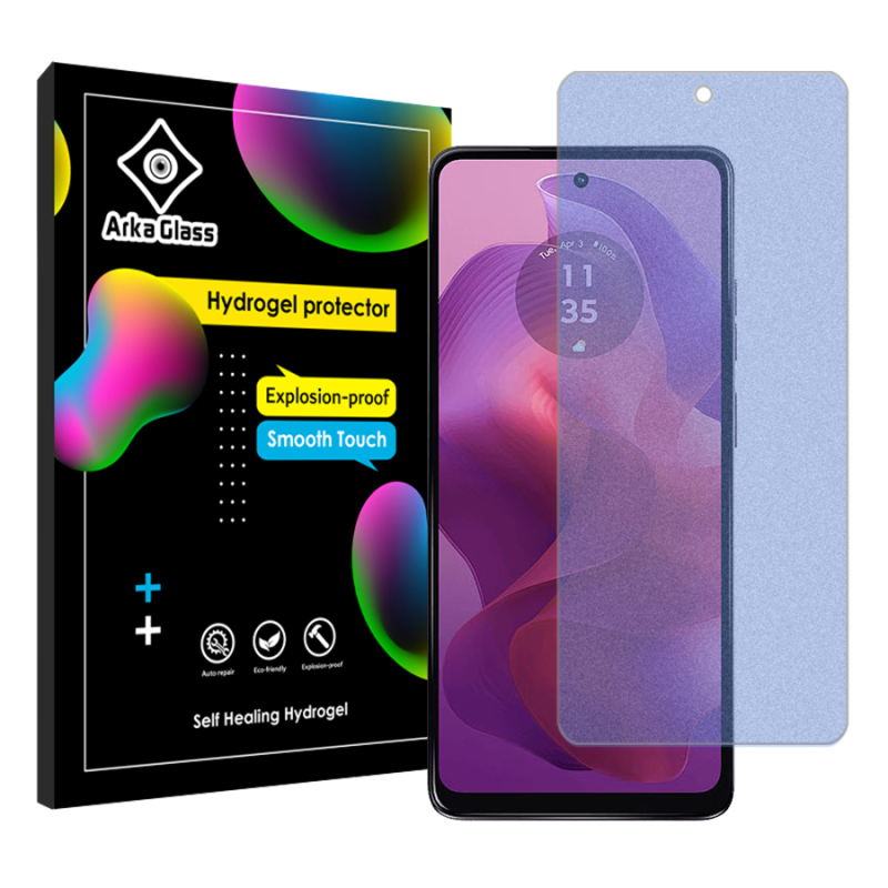 محافظ صفحه نمایش مات آنتی بلو آرکا گلس مدل Tough مناسب برای گوشی موبایل موتورولا Moto G24