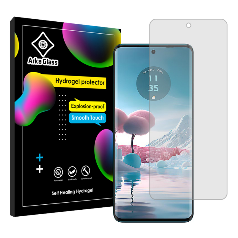 محافظ صفحه نمایش شفاف آرکا گلس مدل Tough مناسب برای گوشی موبایل موتورولا Edge 40 Neo محافظ صفحه نمایش شفاف آرکا گلس مدل Tough مناسب برای گوشی موبایل موتورولا Edge 40 Neo