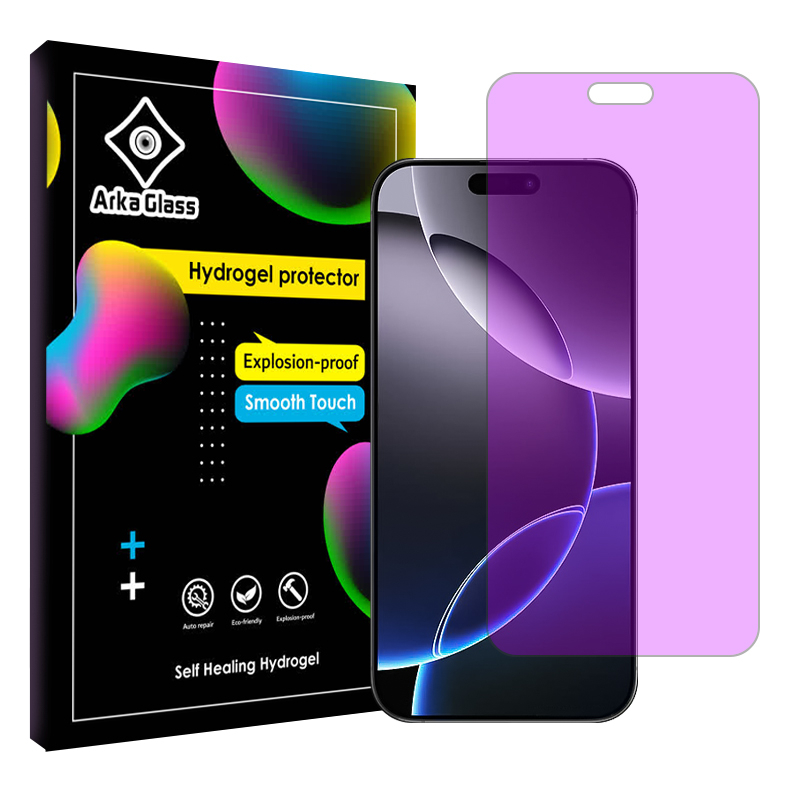 محافظ صفحه نمایش آنتی پرپل آرکا گلس مدل Tough مناسب برای گوشی موبایل اپل iPhone 16 Pro Max