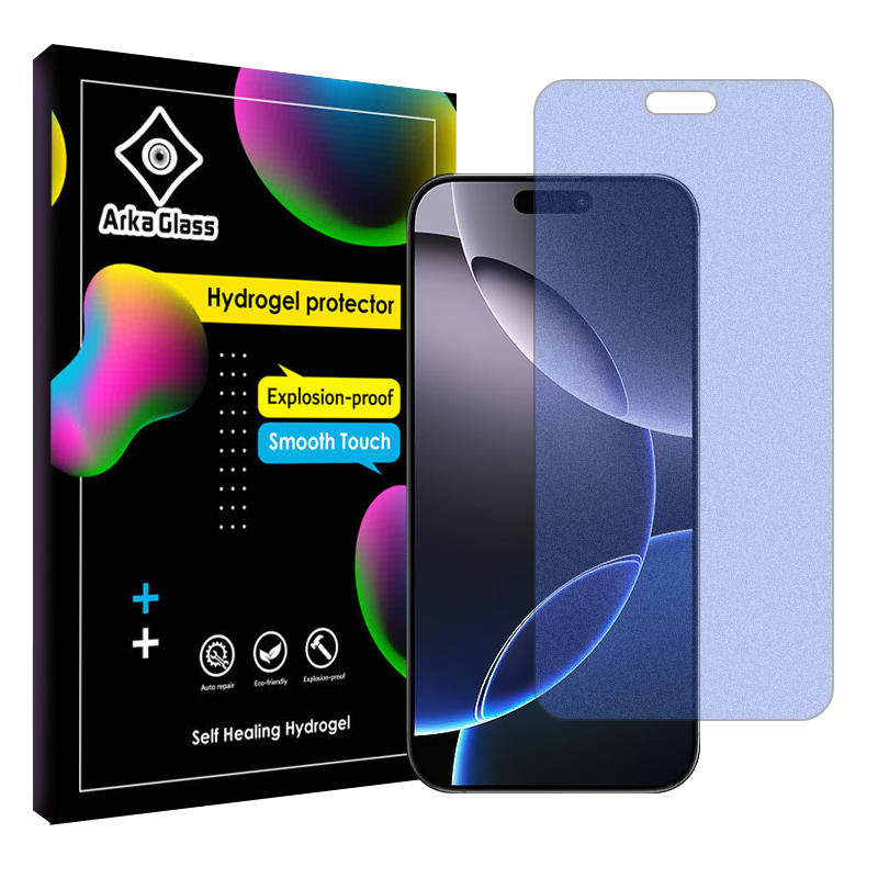 محافظ صفحه نمایش مات ضد اشعه آبی آرکا گلس مدل Tough مناسب برای گوشی موبایل اپل iPhone 16 Pro Max