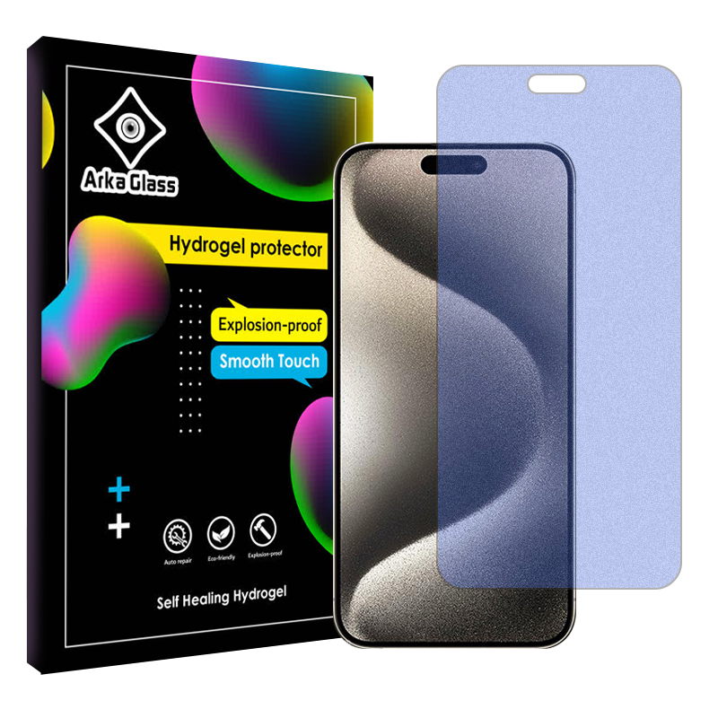 محافظ صفحه نمایش مات ضد اشعه آبی آرکا گلس مدل Tough مناسب برای گوشی موبایل اپل iPhone 15 Pro Max