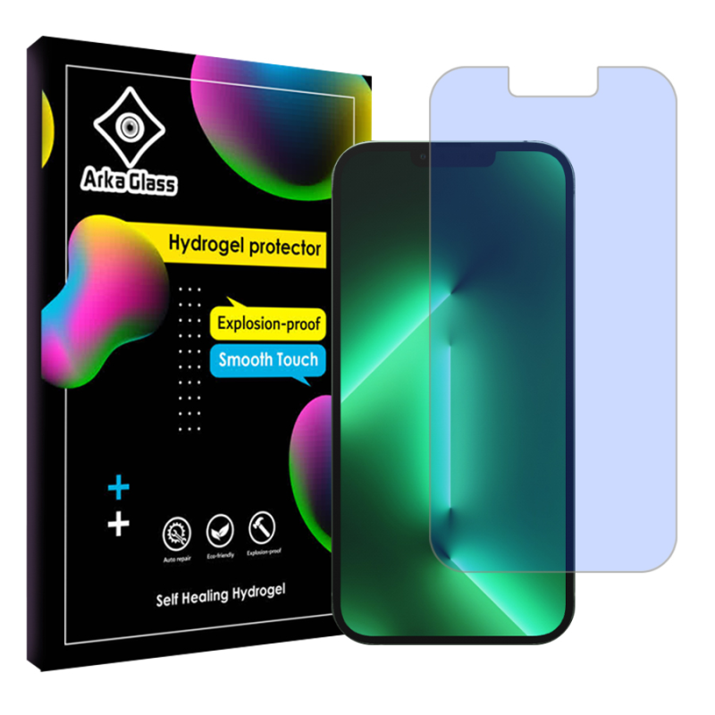 محافظ صفحه نمایش ضد اشعه آبی آرکا گلس مدل Tough مناسب برای گوشی موبایل اپل iPhone 13 Pro Max